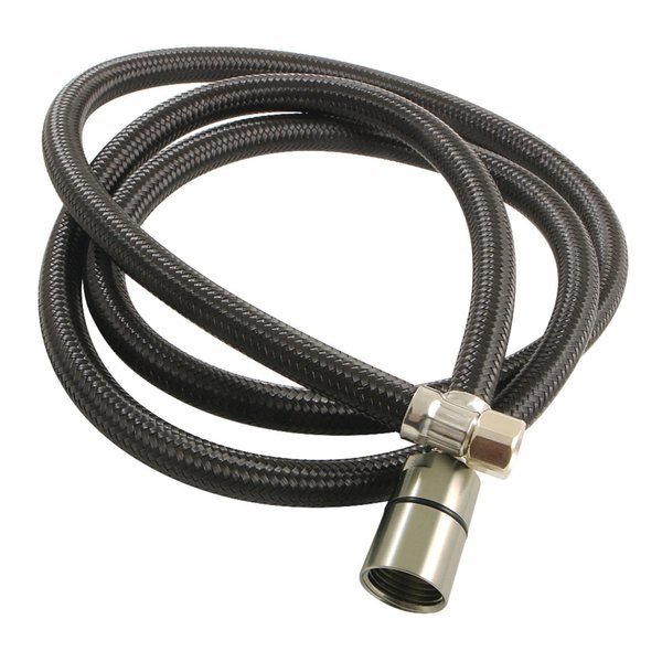 Kingston Brass KSSLSPR8K 60-Inch Kitchen Faucet Spray Hose, Matte Black/Brushed Nickel KSSLSPR8K